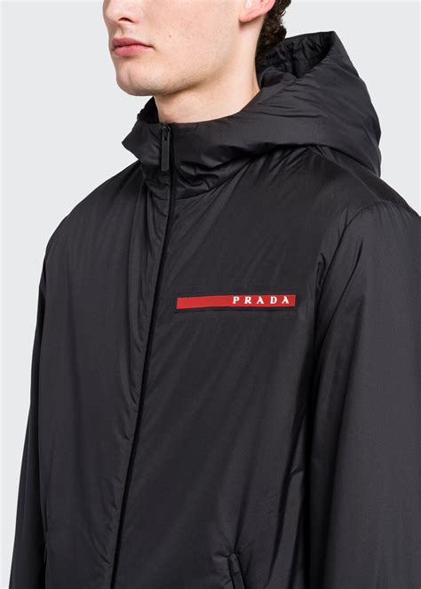 prada long jacket men|men's Prada jacket sale.